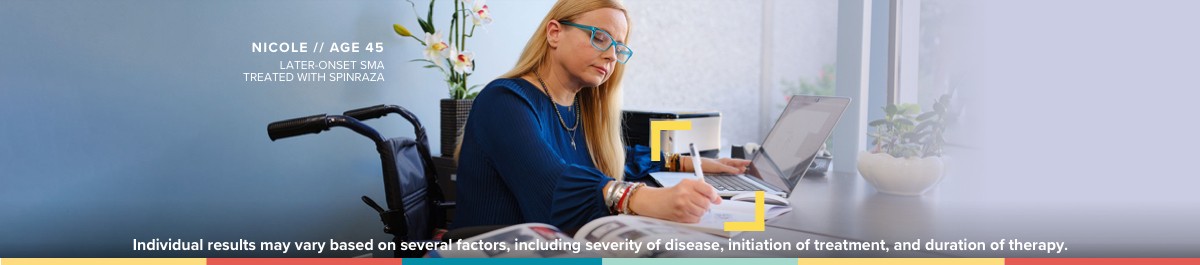 a child with later-onset SMA who is being treated with SPINRAZA