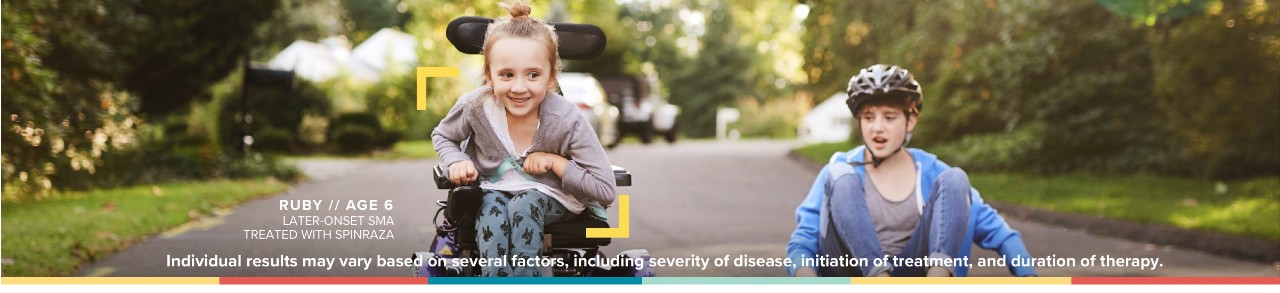 a child with later-onset SMA who is being treated with SPINRAZA