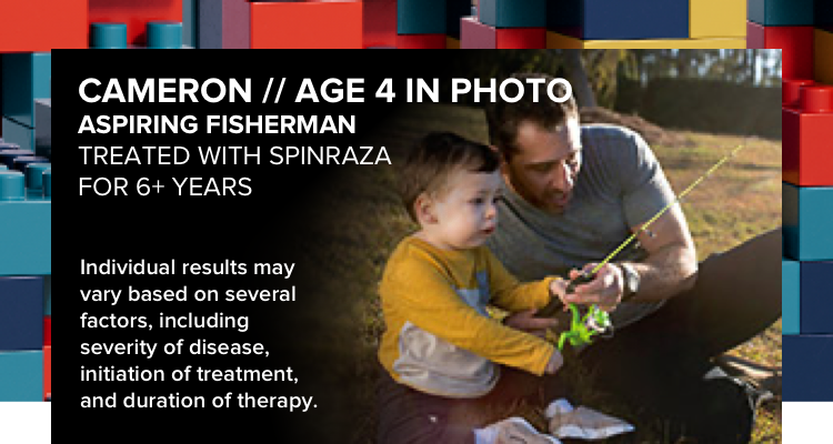 a child with early-onset SMA who is being treated with SPINRAZA