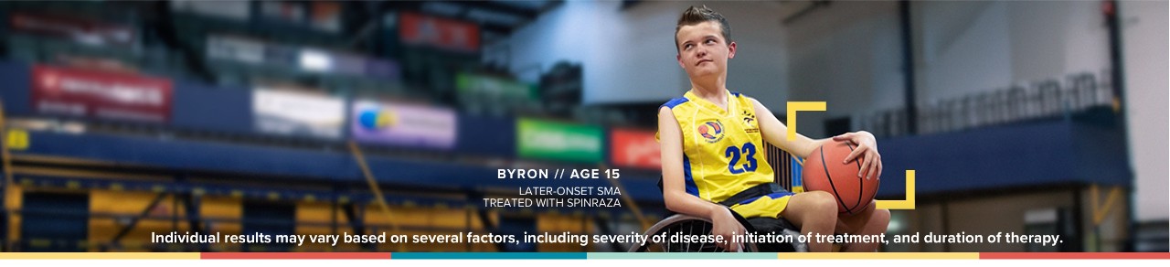 a child with later-onset SMA who is being treated with SPINRAZA