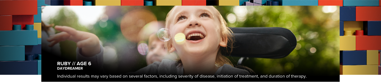 a child with later-onset SMA who is being treated with SPINRAZA
